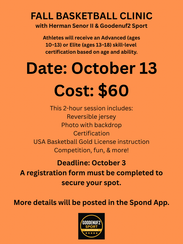 2025 Fall Basketball Clinic