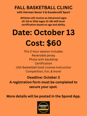 2025 Fall Basketball Clinic