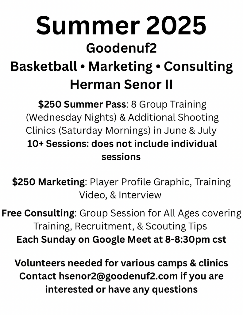 2025 Summer Basketball Program